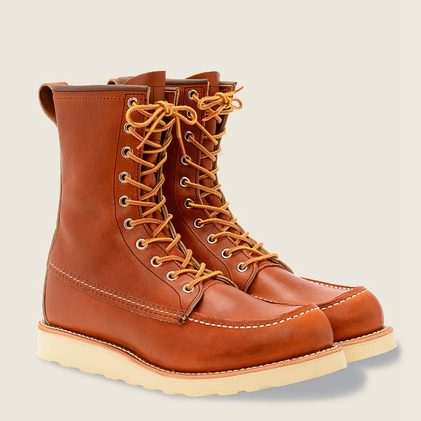 Bottes Red Wing Heritage - Classic Moc – 8-Inch Legacy Cuir - Marron - Homme 950NMASCQ